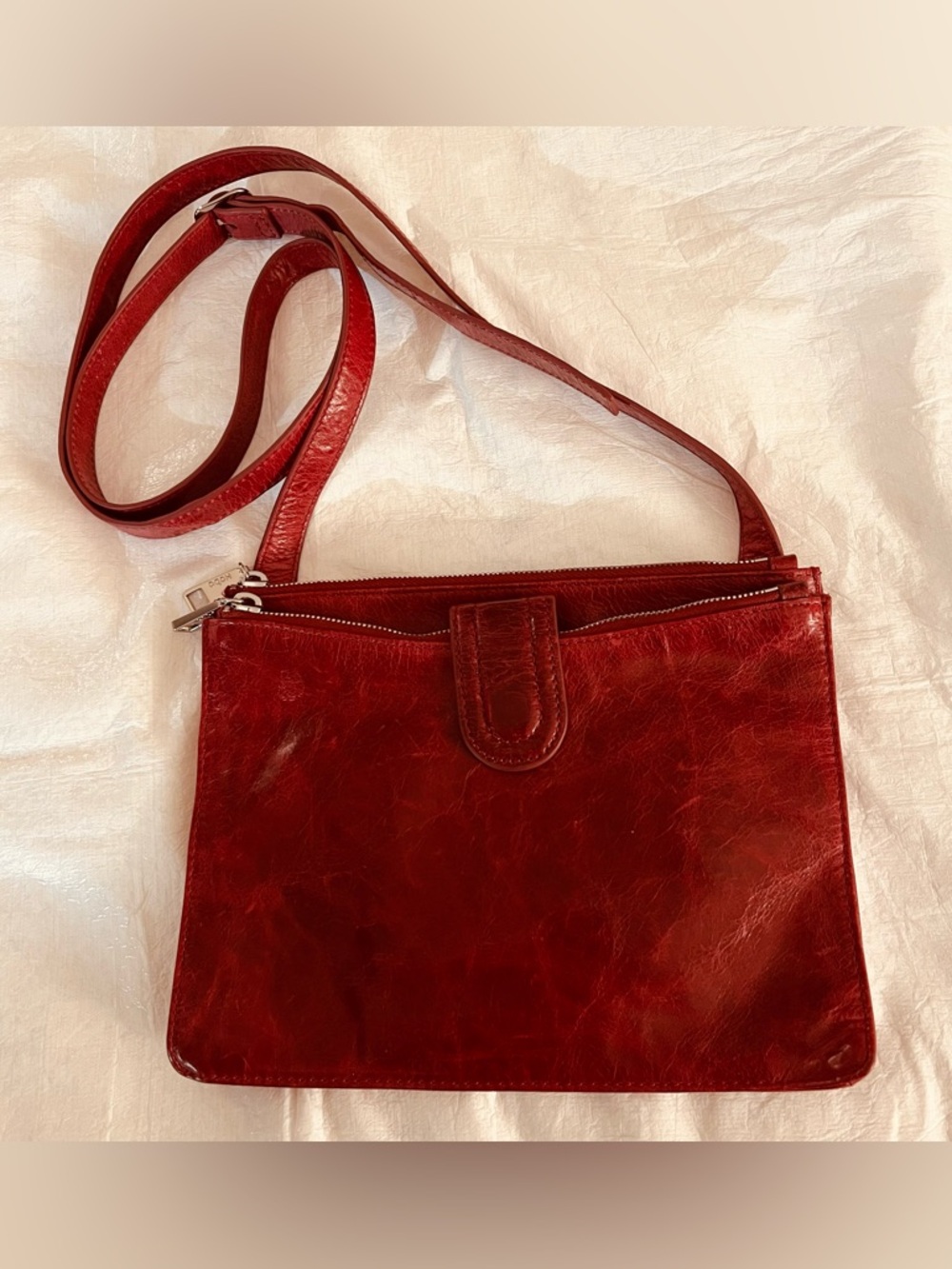 Hobo the original Burgundy Leather Crossbody